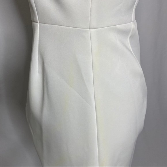 Elliatt White Mesh Contrast Cocktail Dress - Picture 15 of 16